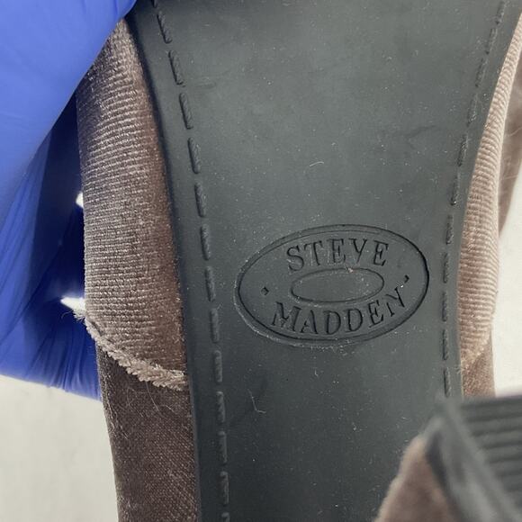 Steve Madden Brown Over Knee Platform Boots Size 8 Women Preowned - Picture 6 of 9